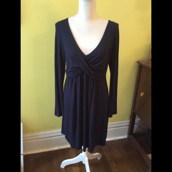 Soprano Dresses & Skirts - Soprano Navy Blue Faux Wrap Dress size L